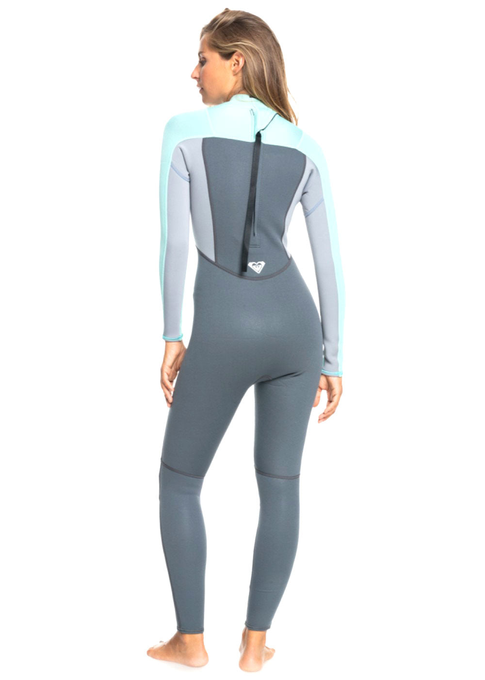 Roxy Women's Prologue 3/2mm Full Back Zip Steamer Wetsuit for Surfing, Diving & Water Sports | Warm & Flexible Neoprene Suit