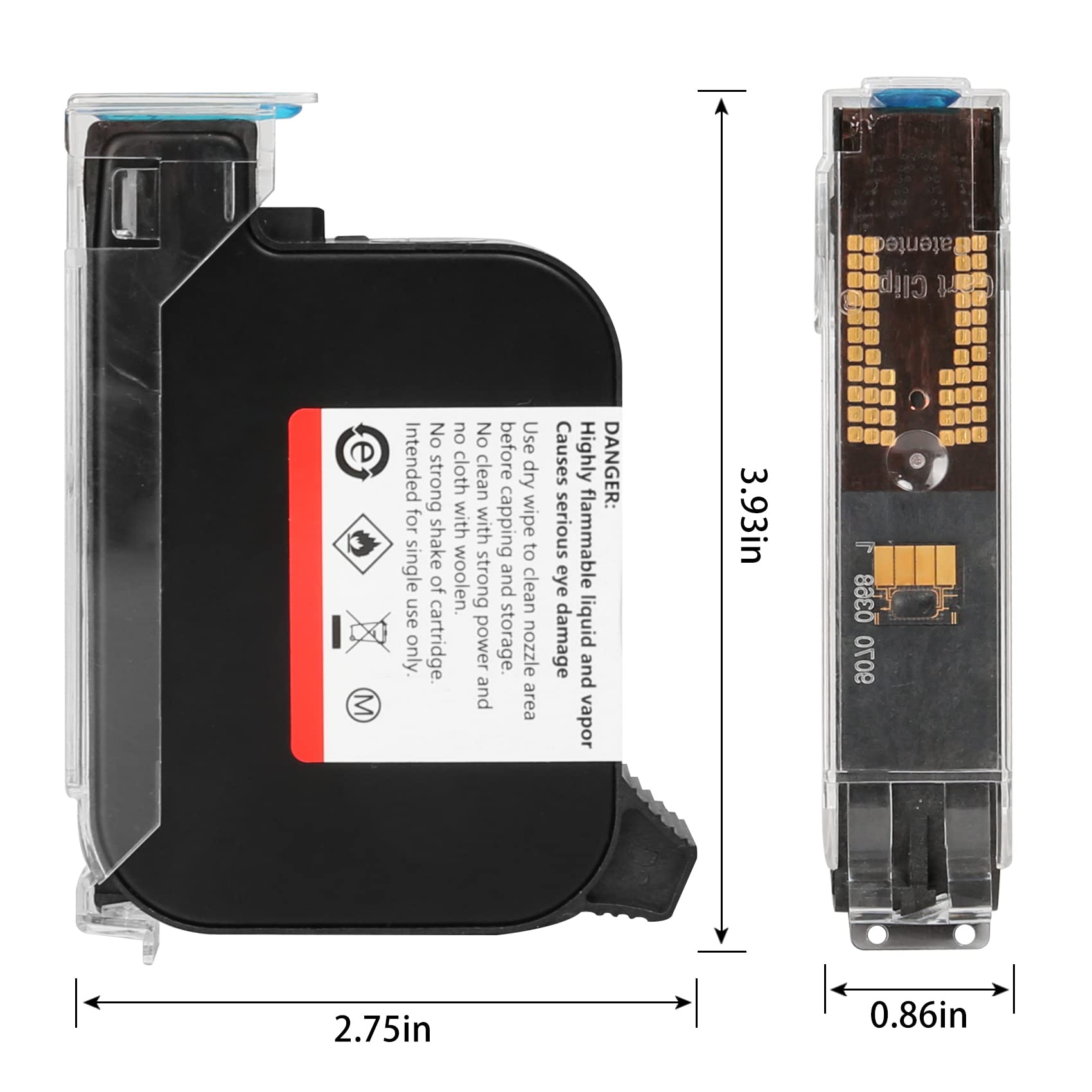 Original Ink Cartridge for 127T1 Handheld Inkjet Printer - 42ml Quick-Dry Waterproof Replacement Ink (Black) - Perfect for Portable Labeling, Barcode Printing & On-the-Go Business Use