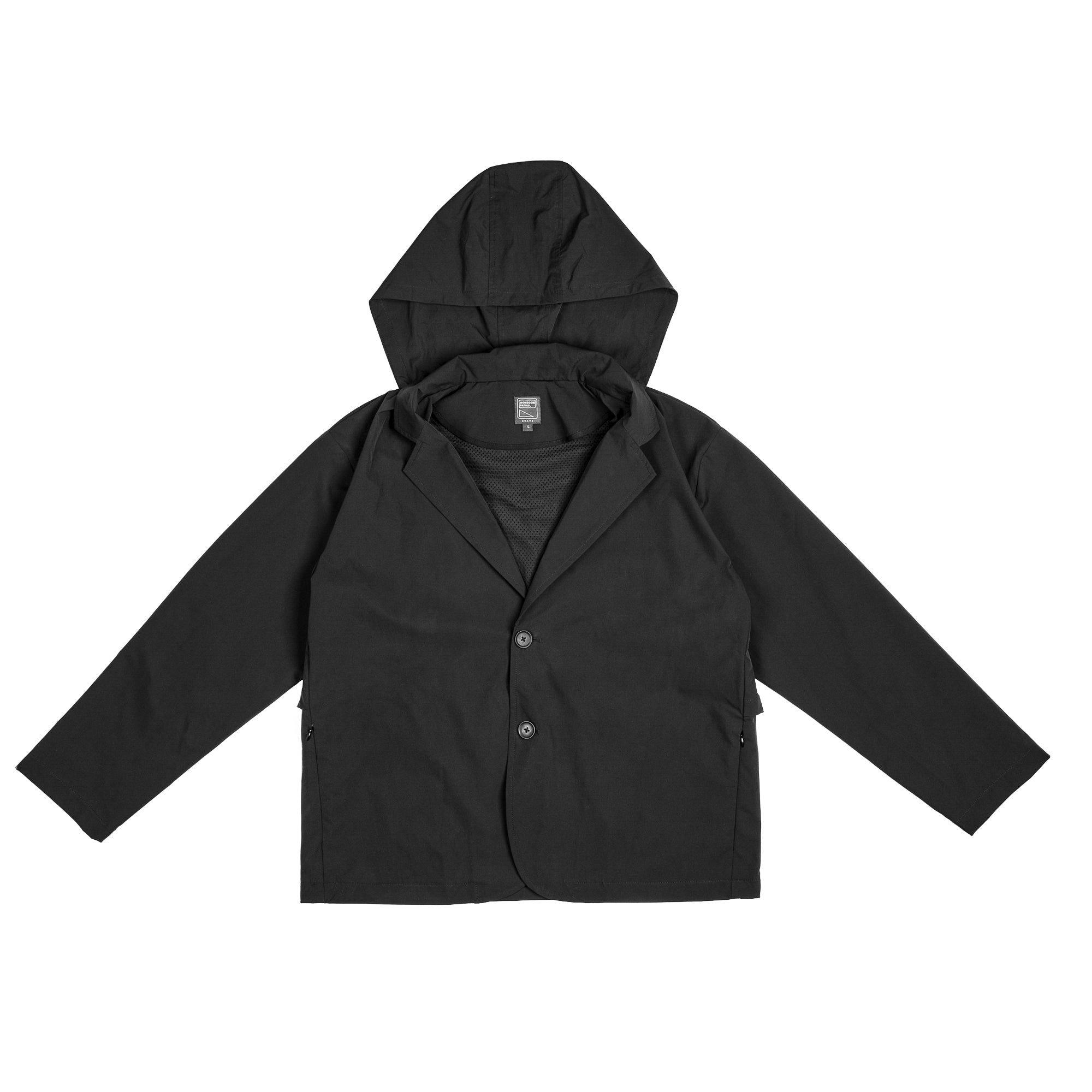 Graye Hooded Blazer for Women - Stylish Black Coat with Hood - Perfect for Office, Casual Outfits & Fall Layering