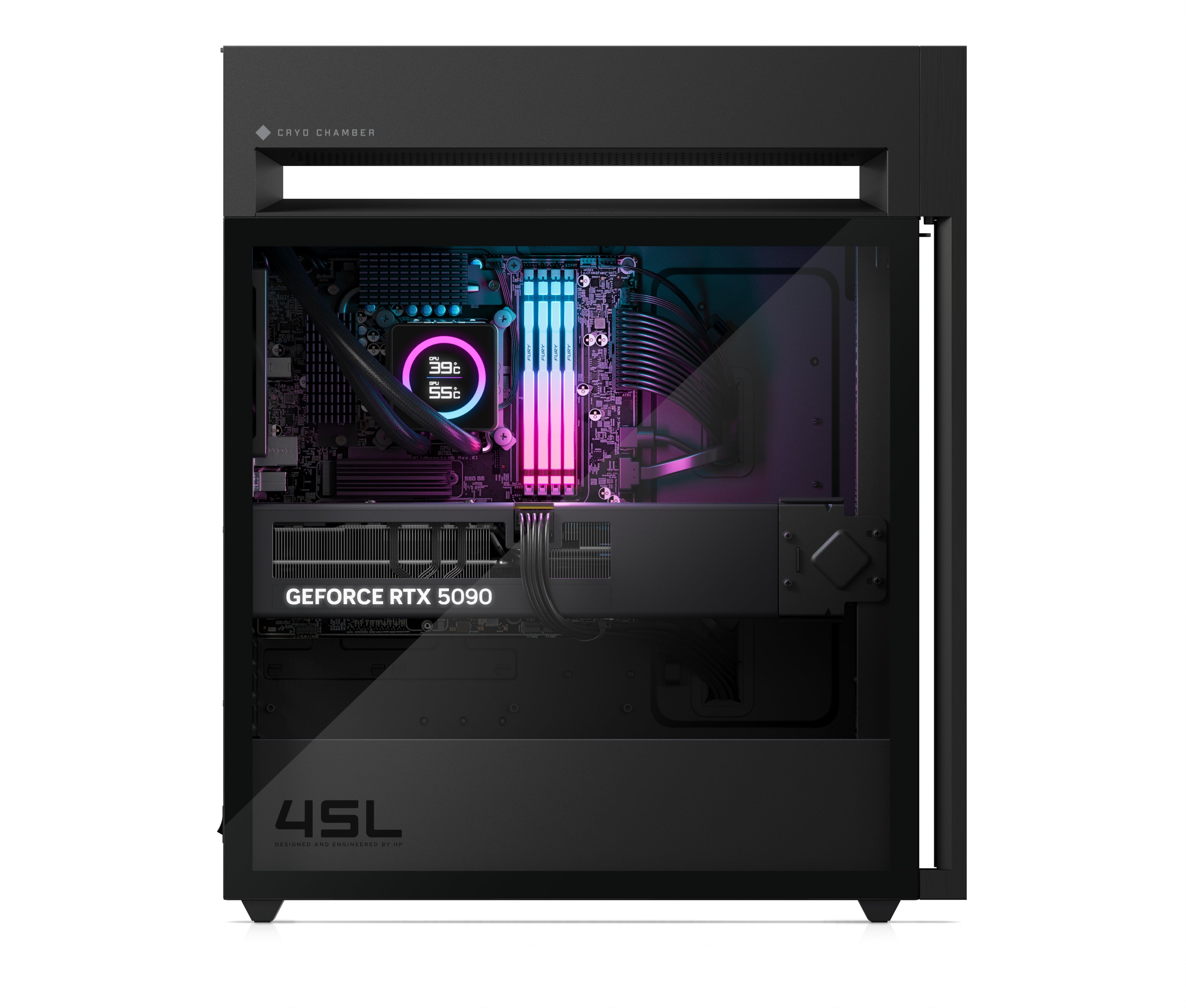 OMEN by HP 45L Gaming Desktop GT22 - Intel Core Ultra 9 Processor, 64GB RAM, 2TB SSD, NVIDIA GeForce RTX 5090 - Windows 11 Pro Gaming PC - Perfect for 4K Gaming, VR & Content Creation