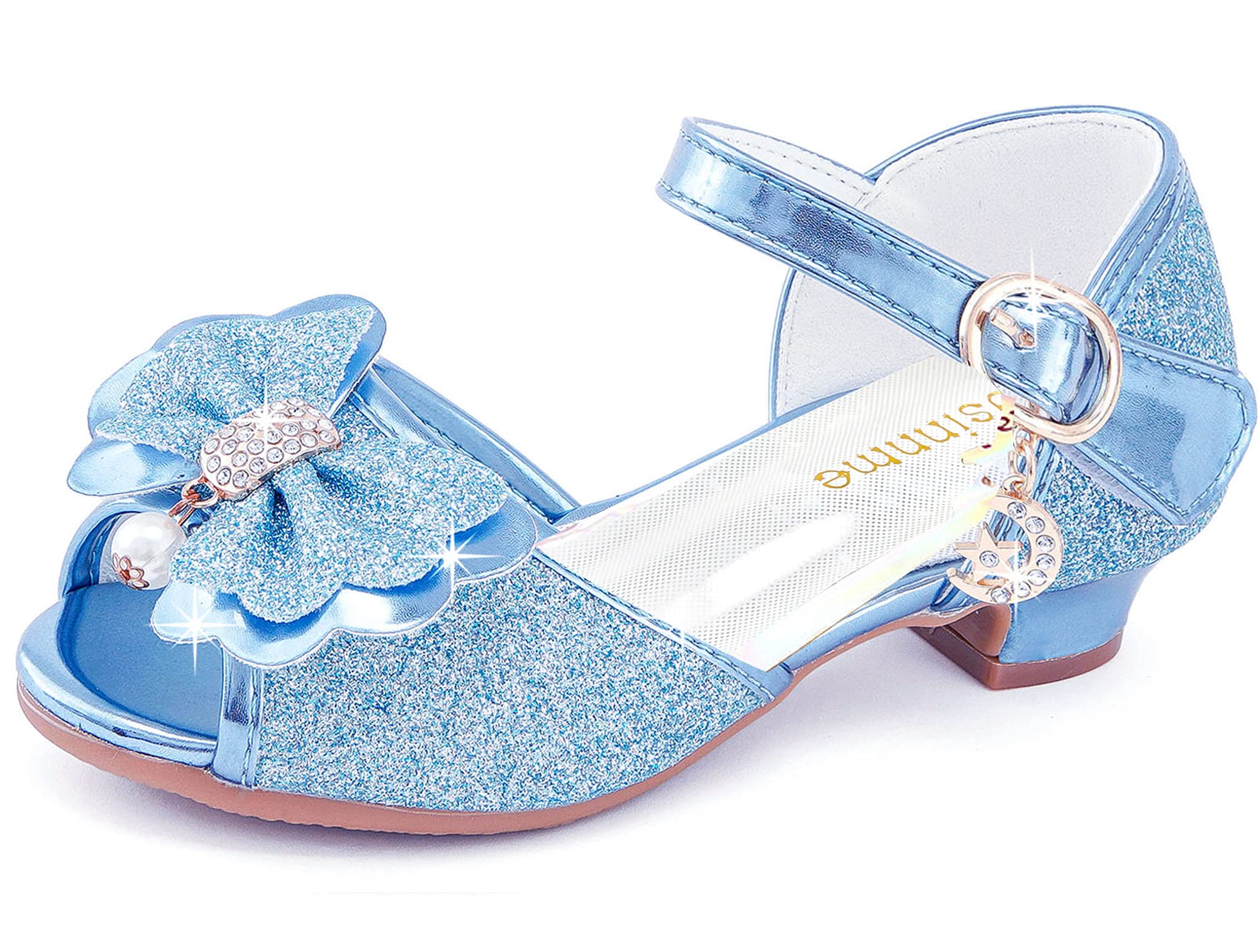 Osinnme Toddler & Little Big Kid Girls Wedding Sandals - Comfortable Flower Sandals for Flower Girls, Pageants, Special Occasions & Summer Outfits