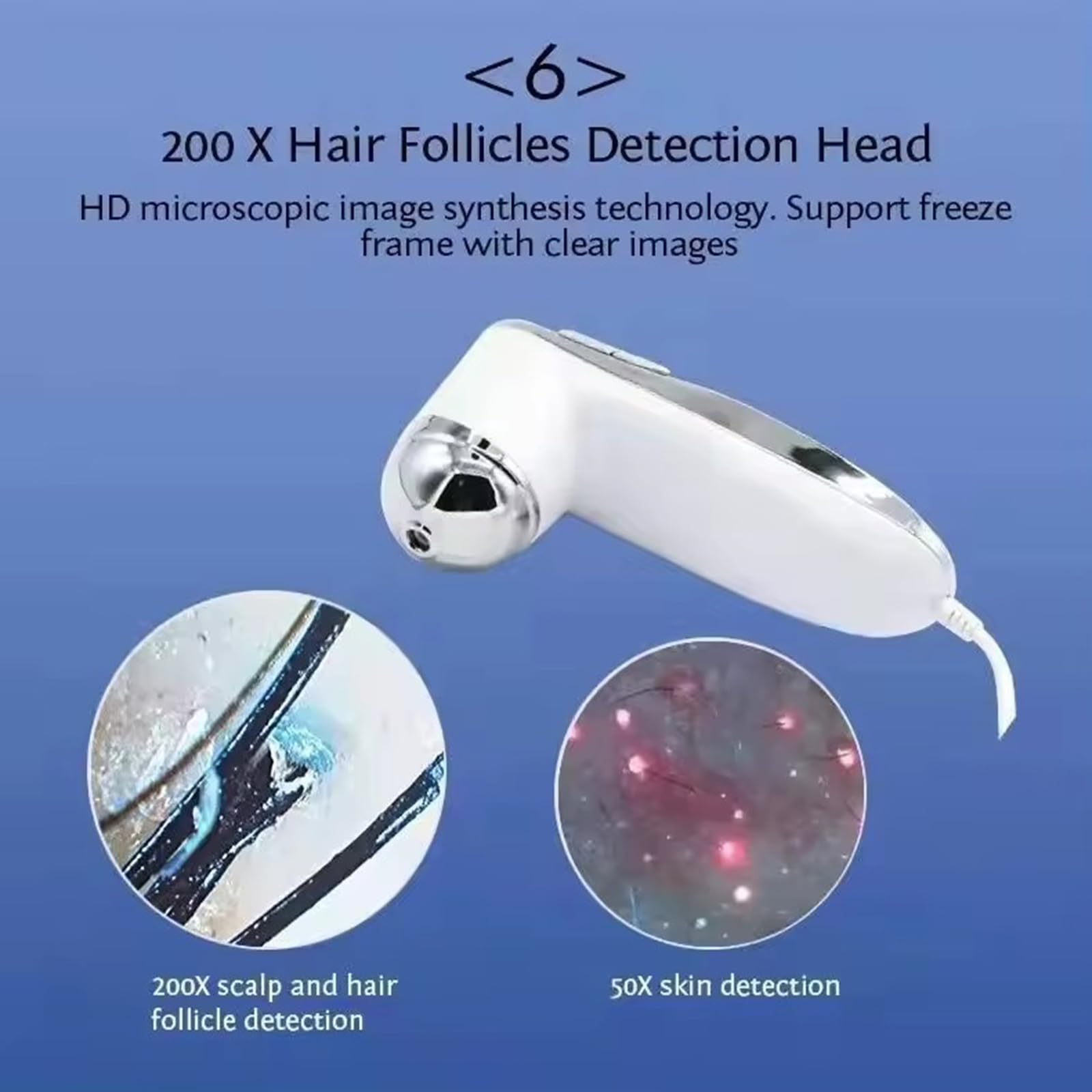 **11 Inch HD Screen Digital Scalp & Skin Analyzer – Hair Follicle Detector & Moisture Tester for Home, Spa & Salon – Perfect for Hair & Scalp Care, Skin Diagnosis & Beauty Treatments**