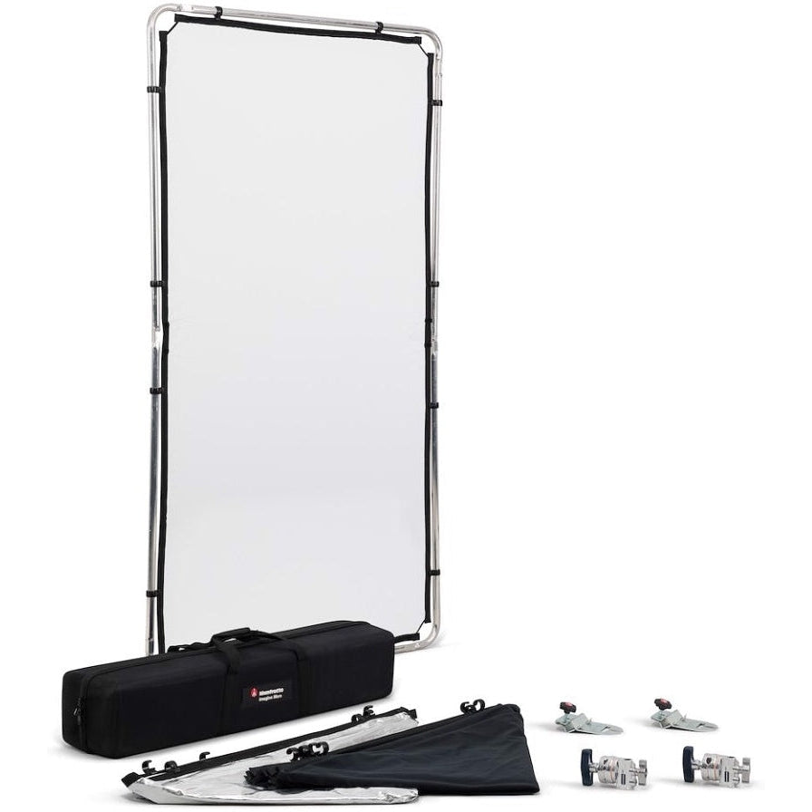 Manfrotto Pro Scrim All In One Kit Medium 1.1x2m - Professional Photography Lighting Diffuser for Studio & Outdoor Shoots
