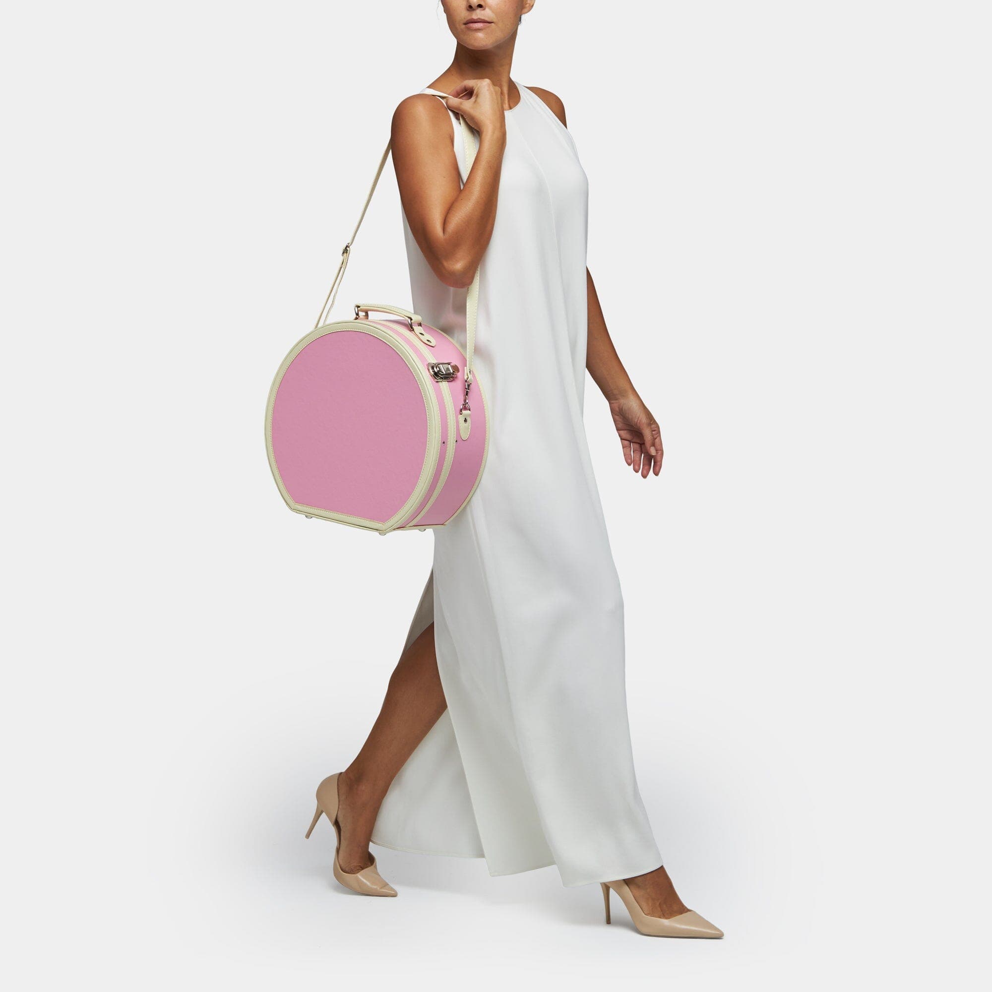 Stylish Pink Hatbox for Women - Large Storage Box for Hats, Scarves & Accessories | Perfect for Home Decor, Gift Giving & Travel Organization