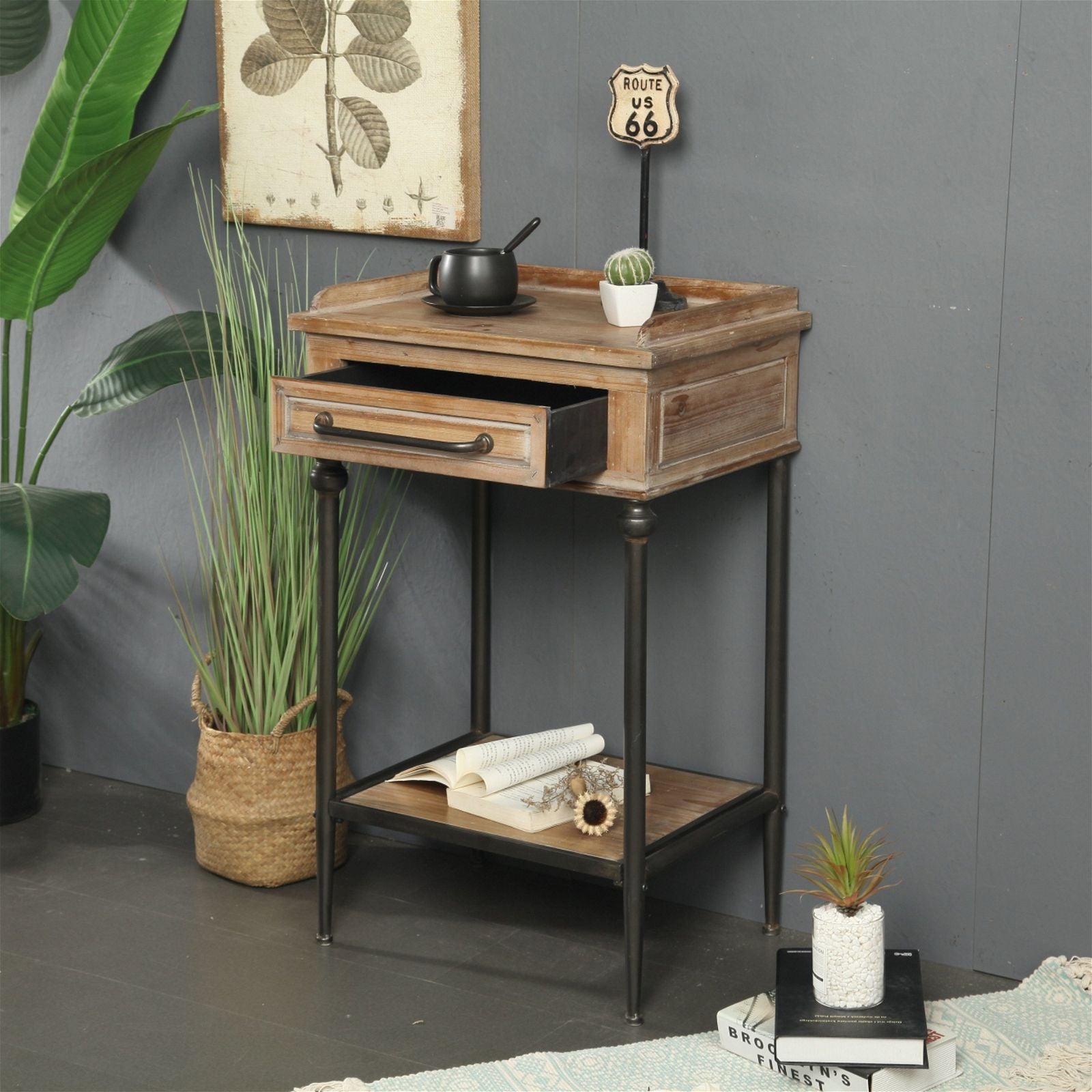 Modern Adroit Side Table by Urban Style - Stylish End Table for Living Room, Bedroom & Office - Perfect for Coffee, Books & Decor