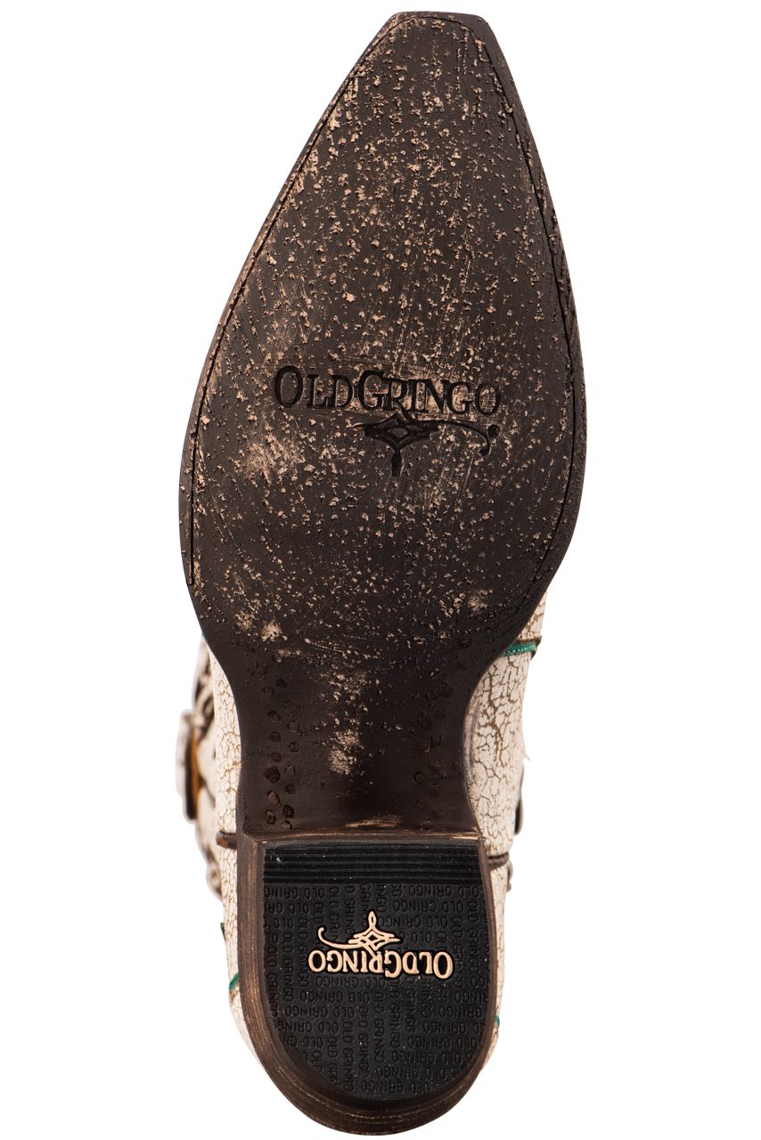Old Gringo Women's Amadis Western Cowboy Boots - Taupe Leather Ankle Booties for Country Dancing, Rodeo & Casual Wear