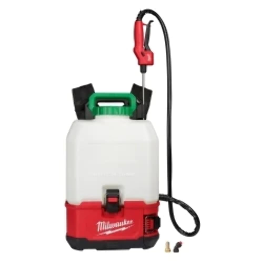 Milwaukee 2820-20PS 4 Gallon Backpack Sprayer Wand - Professional Grade Chemical Sprayer for Lawn Care, Weed Control & Pest Management | Ideal for Landscaping, Gardening & Agricultural Use