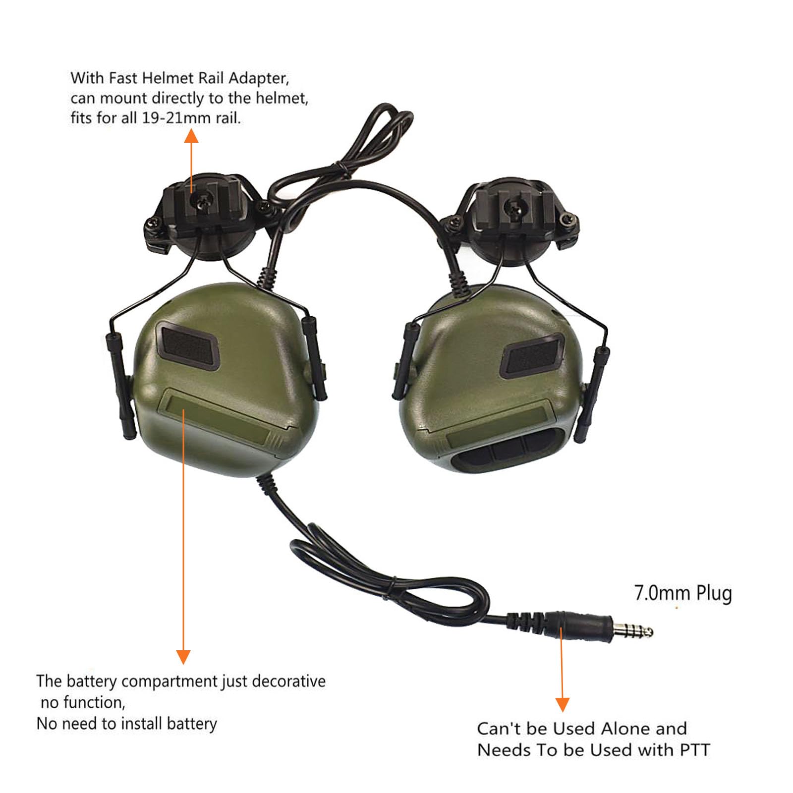 Tactical Airsoft Fast Helmet Set with Military Headset & Cover - Adjustable Memory Foam Protective Padding for Adults & Teens - Perfect for Paintball, Airsoft & Military Simulation Games