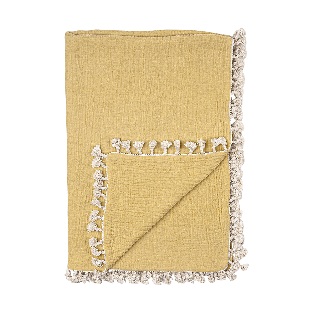 6-Layer Muslin Baby Blanket by Crane - Soft, Breathable & Lightweight for Swaddling, Nursing & Stroller Use