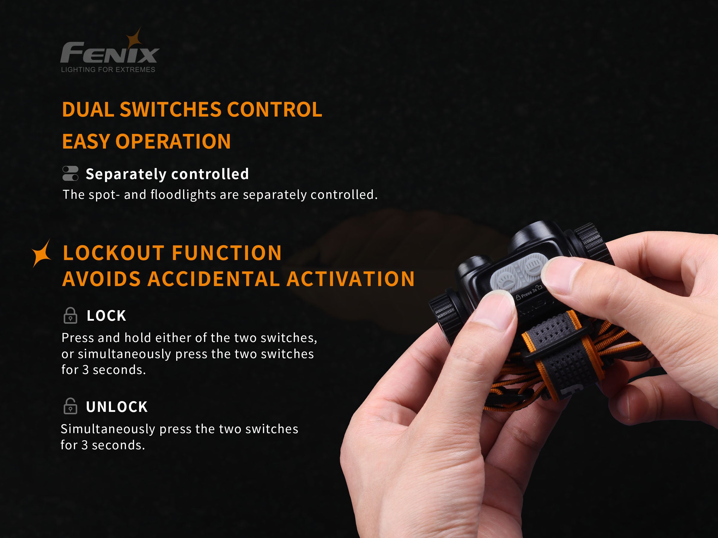 Fenix HM65R Rechargeable LED Headlamp - 1400 Lumens Bright Waterproof Headlight for Camping, Hiking & Outdoor Adventures