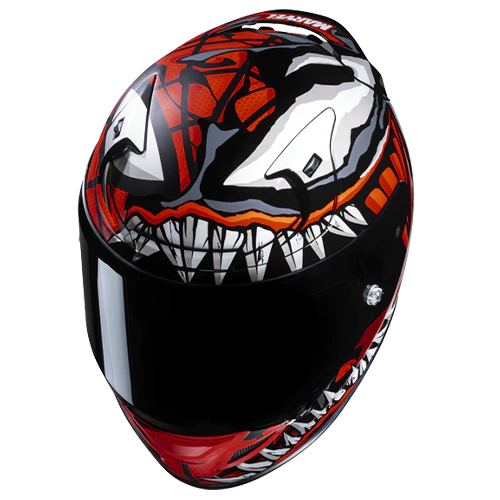 RPHA 12 Maximized Venom Motorcycle Helmet - Lightweight, DOT & ECE Certified for Safety - Perfect for Racing, Street Riding & Long-Distance Touring