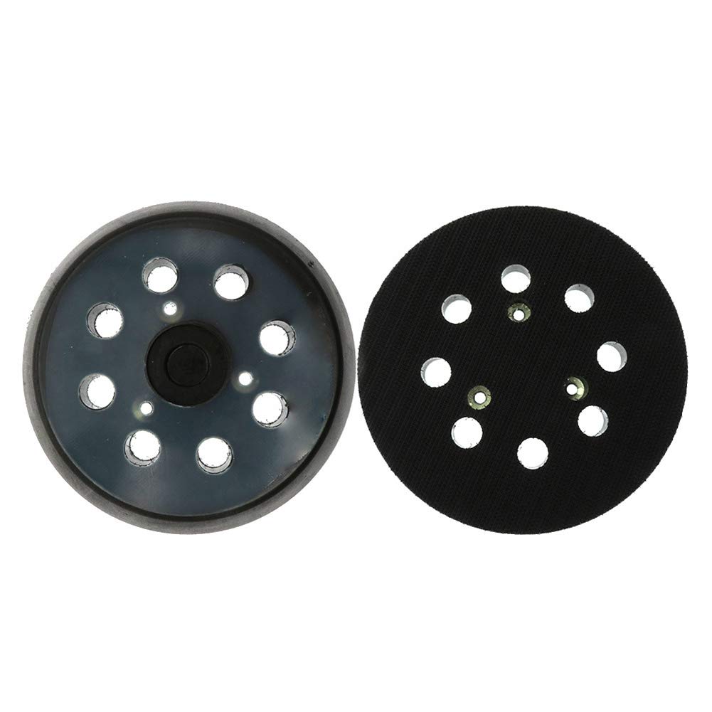 5 Inch 8 Hole Hook and Loop Sander Backing Pad - Universal Replacement Sanding Pad for Orbital Sanders - Perfect for Woodworking, Metal Polishing & DIY Projects