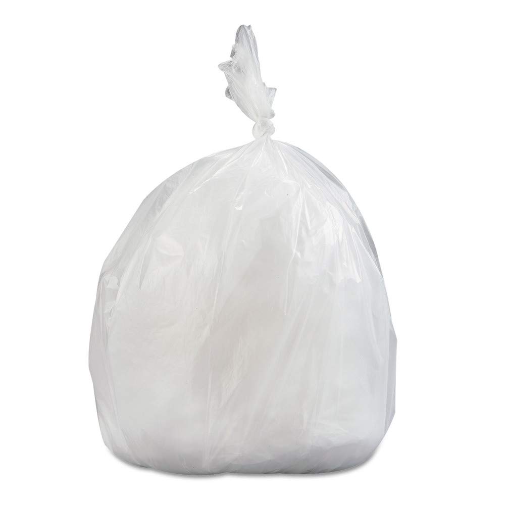 Roll Garbage Can Liners - 33 Gallon, 10 Micron Thickness, Natural Color Trash Bags for Kitchen, Office & Outdoor Waste Disposal