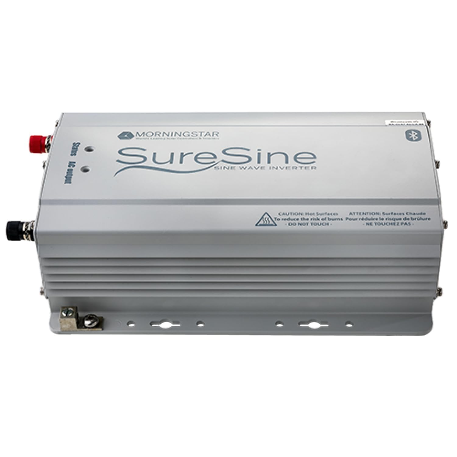Morningstar SureSine 150W Pure Sine Wave Inverter - 12V DC to 120V AC Power Converter for Off-Grid Solar Systems, RVs & Boats - 60Hz with Type B AC Terminals & Bluetooth App Control (SI-150-12-120-60-B) - Perfect for Camping, Emergency Backup & Mobile Power Needs