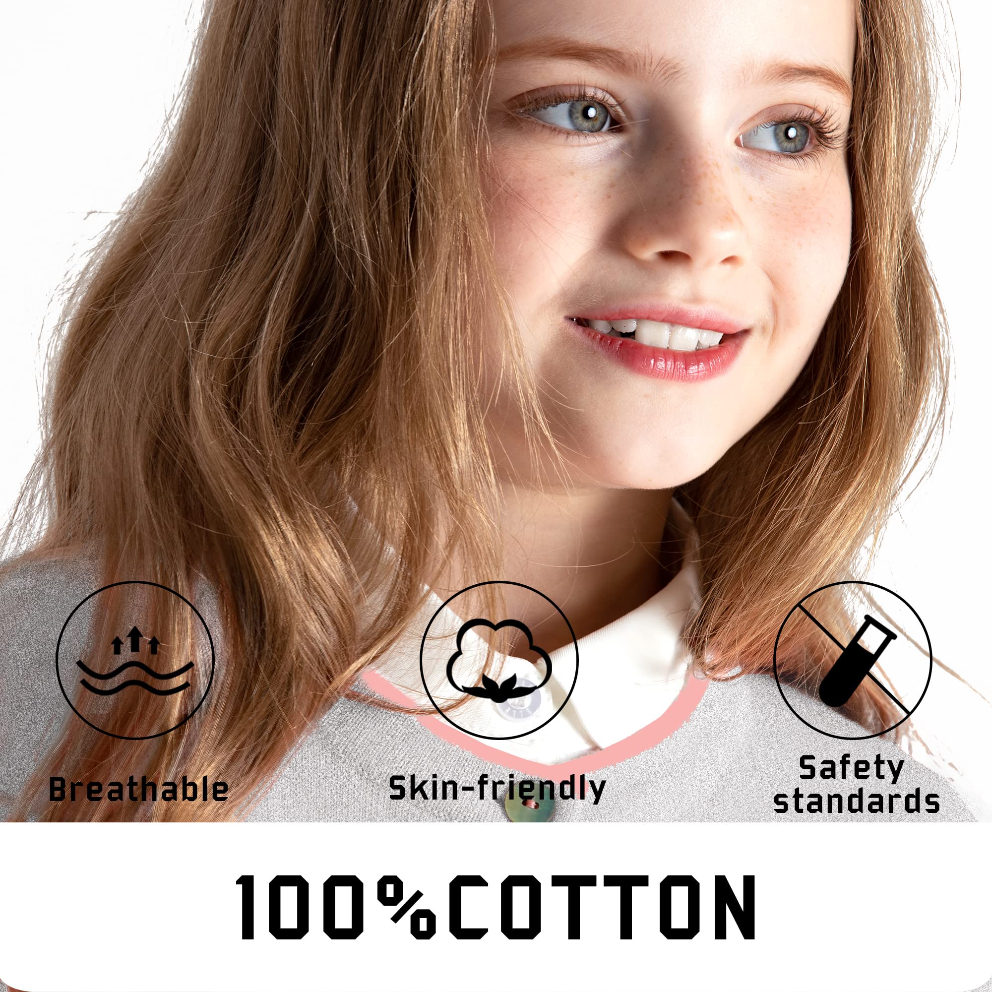 Girls' Cute Heart Pocket Cardigan - Soft Knit Sweater for Kids | Perfect for School, Playdates & Family Outings