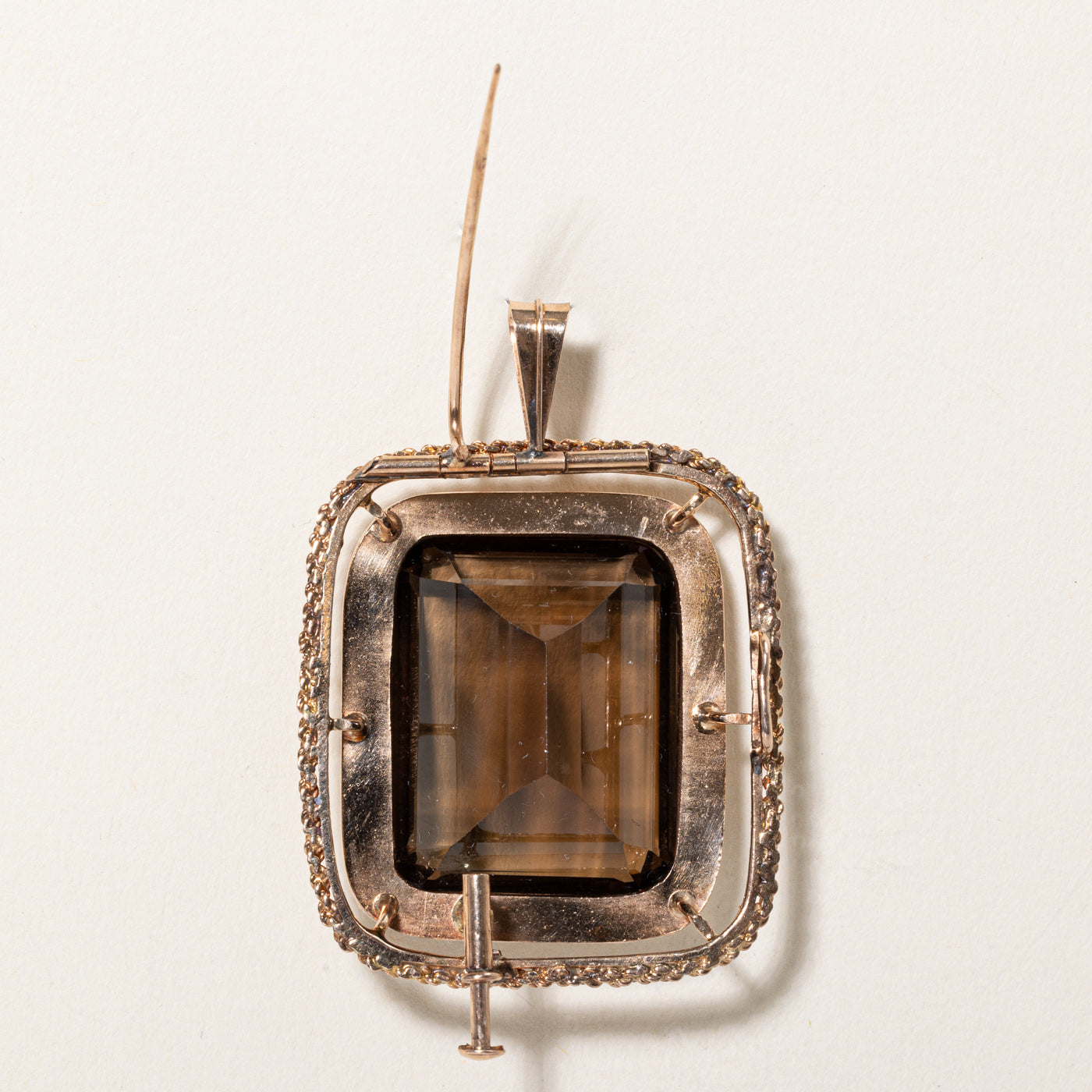50.00ct Smoky Quartz Pendant & Brooch Set - Elegant Gemstone Jewelry for Women - Perfect for Weddings, Parties & Special Occasions