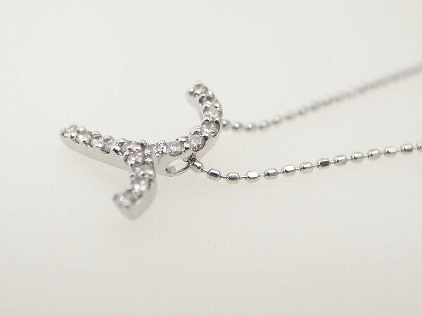 4℃ Diamond Necklace K18WG White Gold Pendant - 18K White Gold Dainty Jewelry for Women, Elegant Gift for Anniversary, Valentine's Day & Special Occasions