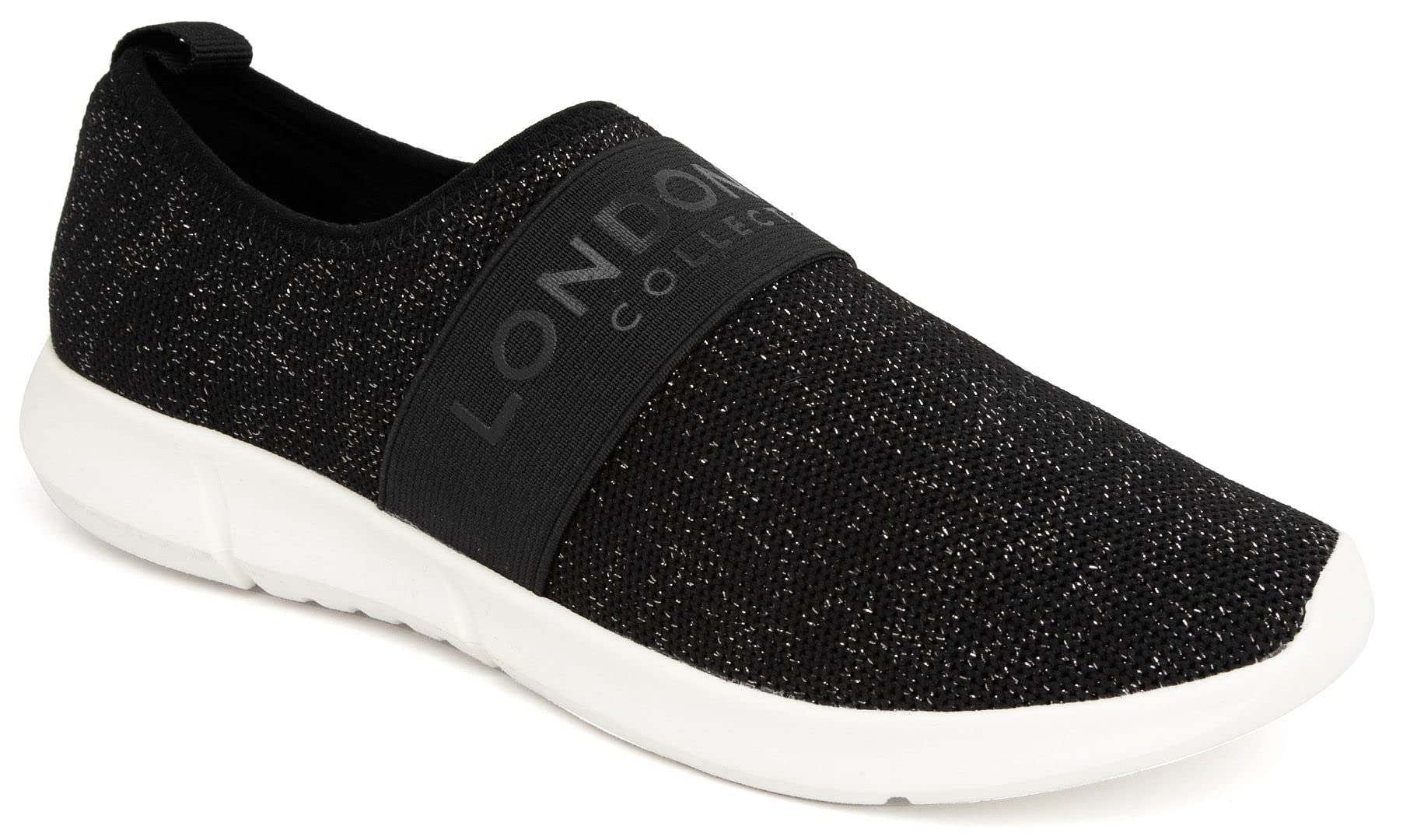 London Fog Women's Kissia Slip-On Sneakers - Comfortable Running Shoes for Jogging, Walking & Casual Wear | Lightweight Fashion Sneakers for Women
