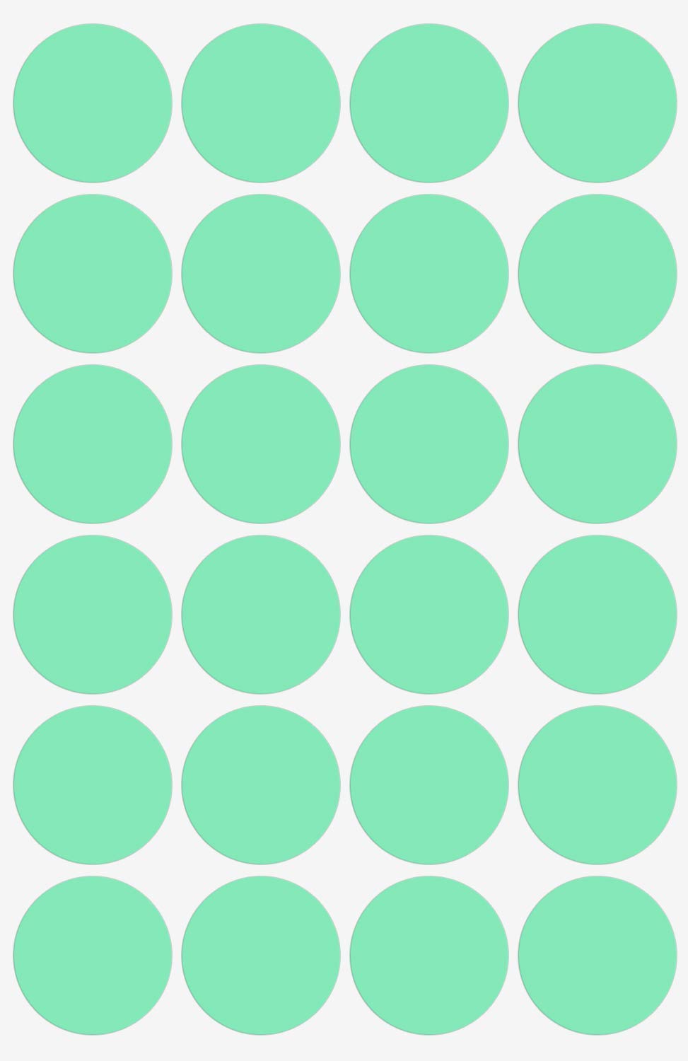 Royal Green Round Stickers 25mm - 120 Pack Pastel Color Labels for Organizing, Crafting & DIY Projects | Office, Home & Classroom Use