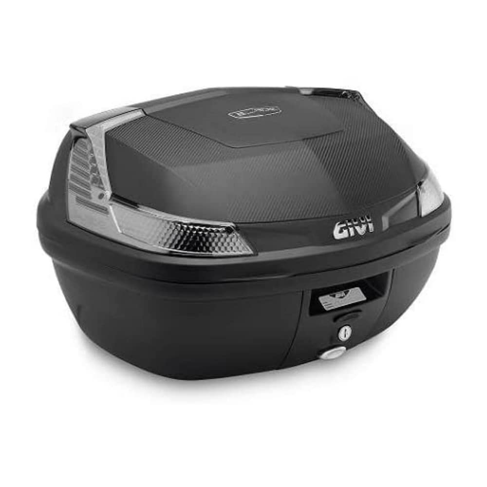 Givi B47NTML Blade Tech Monolock 47L Motorcycle Top Case with Mounting Plate – Durable Luggage Storage for Commuting & Touring