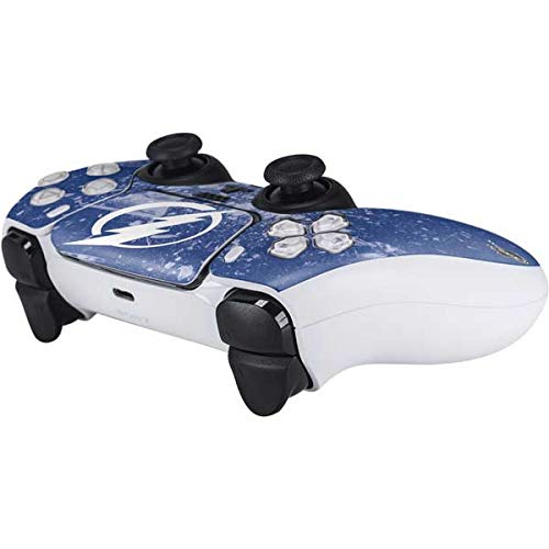 Officially Licensed NHL Tampa Bay Lightning Frozen Design PS5 Controller Skin - Custom Decal for Enhanced Grip & Protection | Perfect for Gaming Enthusiasts & Sports Fans