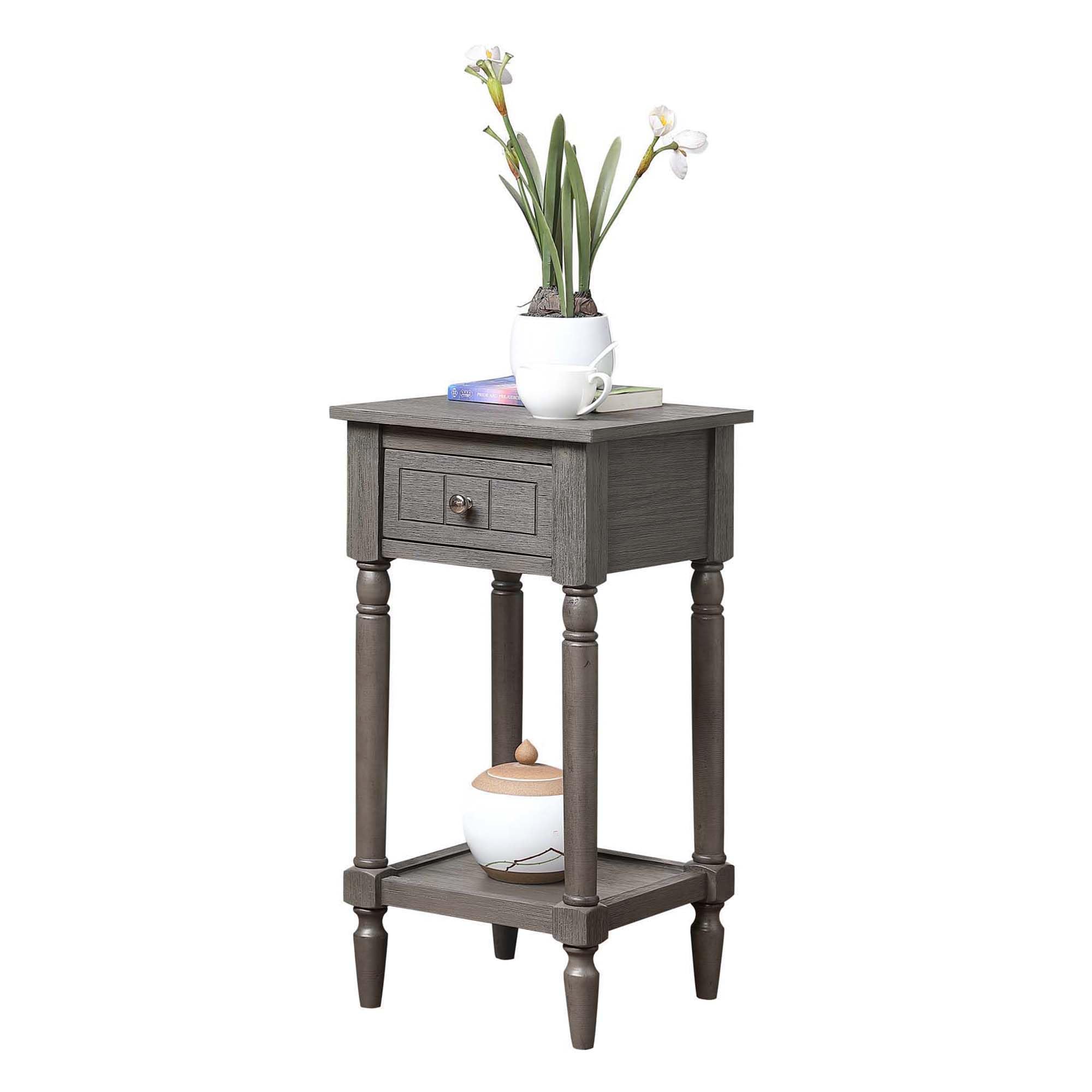 French Country Khloe 1-Drawer Accent End Table 14