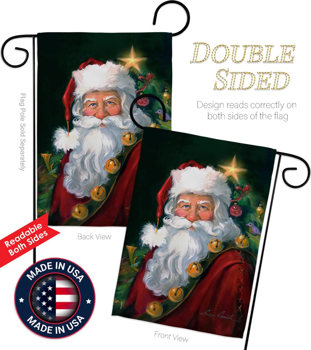 Santa Christmas Garden Flag Set 13
