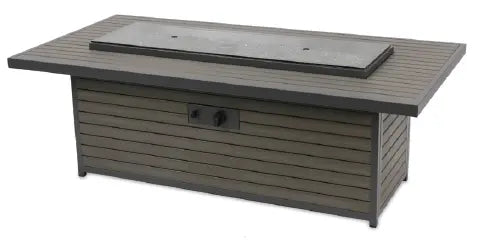 Outdoor Greatroom Company Brooks Linear Fire Table - Modern Gas Fire Pit Table for Patio, Deck, Backyard - Perfect for Outdoor Entertaining & Relaxation