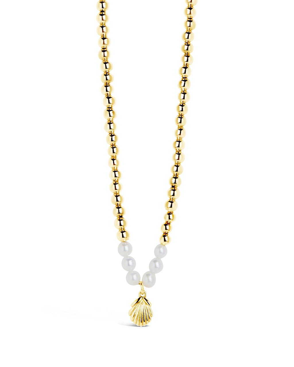 Marjorie Pearl & Shell Pendant Necklace - Elegant Beach Jewelry for Women, Perfect for Weddings, Vacations & Summer Outfits