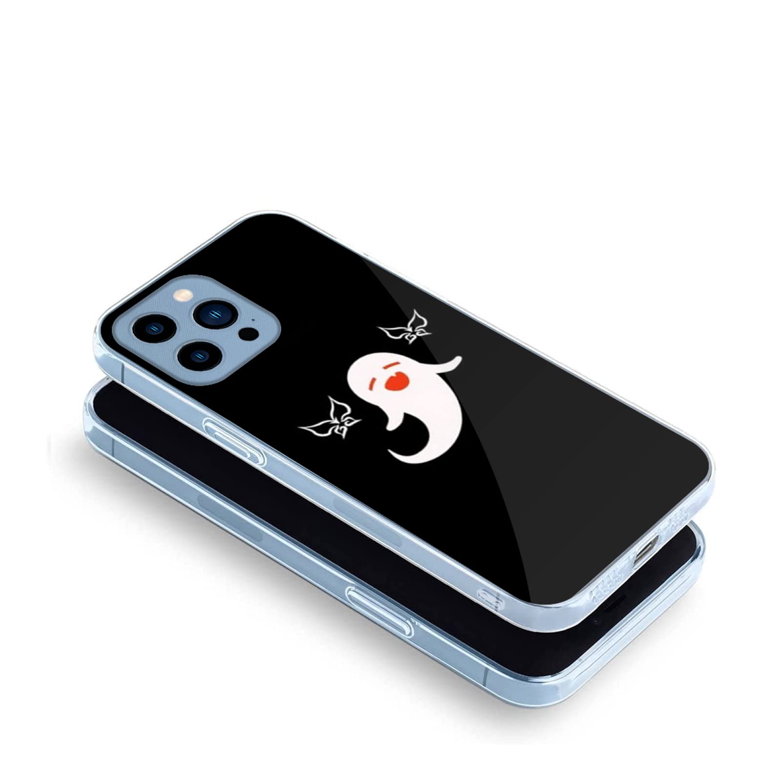Shockproof Waterproof iPhone 13 Case with Halloween Ghost Design - Clear Protective Phone Cover for Impact Protection | Perfect for Halloween Parties, Cosplay & Everyday Use
