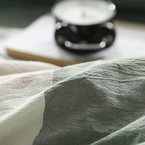 Premium 100% Cotton 200 Thread Count Duvet Cover Set - King Size Green Herbal Print (Includes Duvet Cover + 2 Pillowcases) | Soft Breathable Bedding for Luxurious Comfort | Perfect for Master Bedroom, Guest Room & Hotel Use