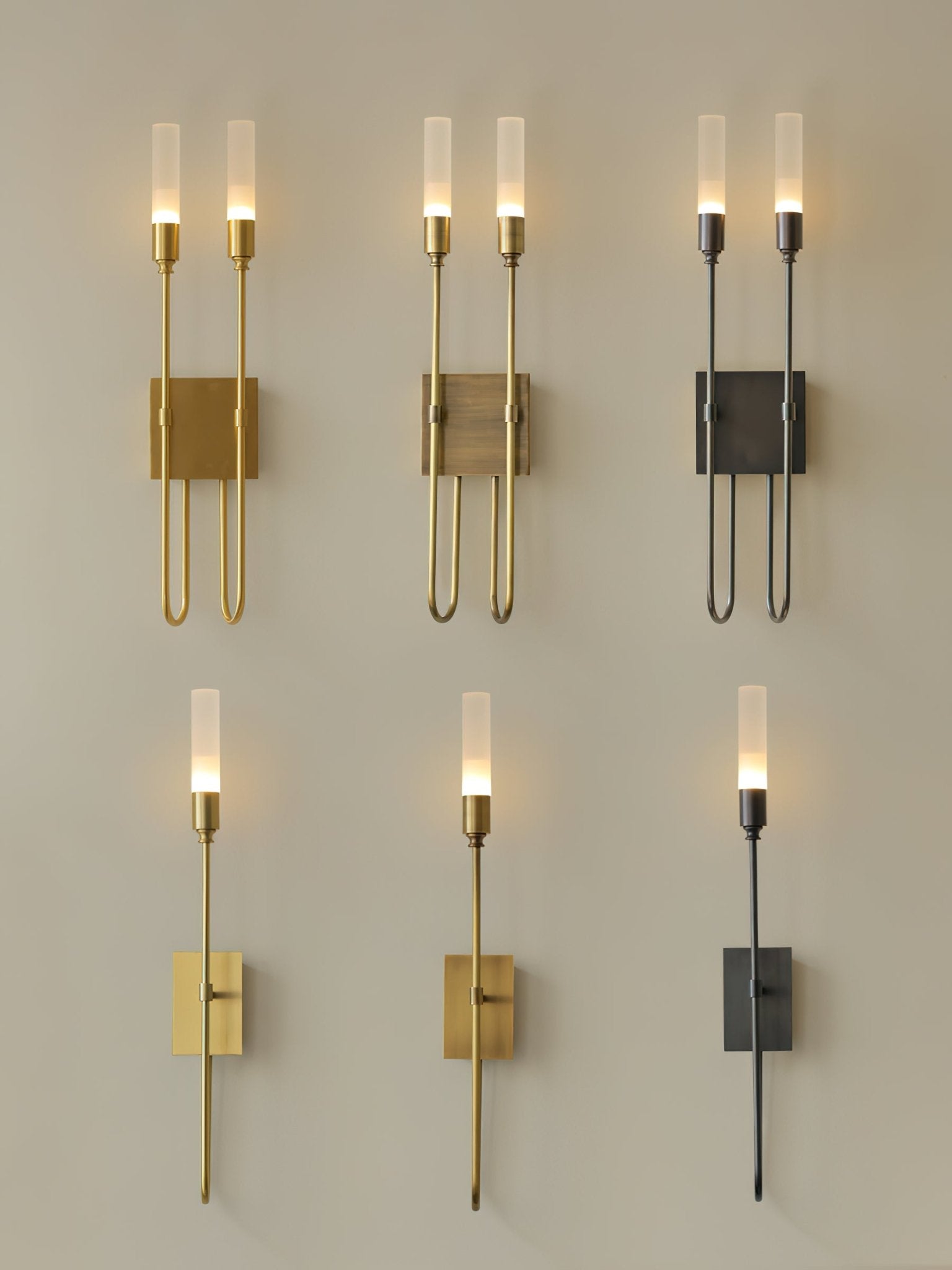 Double Arrow Wall Sconce Light Fixture - Modern LED Wall Lamp for Bedroom, Living Room & Hallway - Adjustable Directional Lighting for Home Decor
