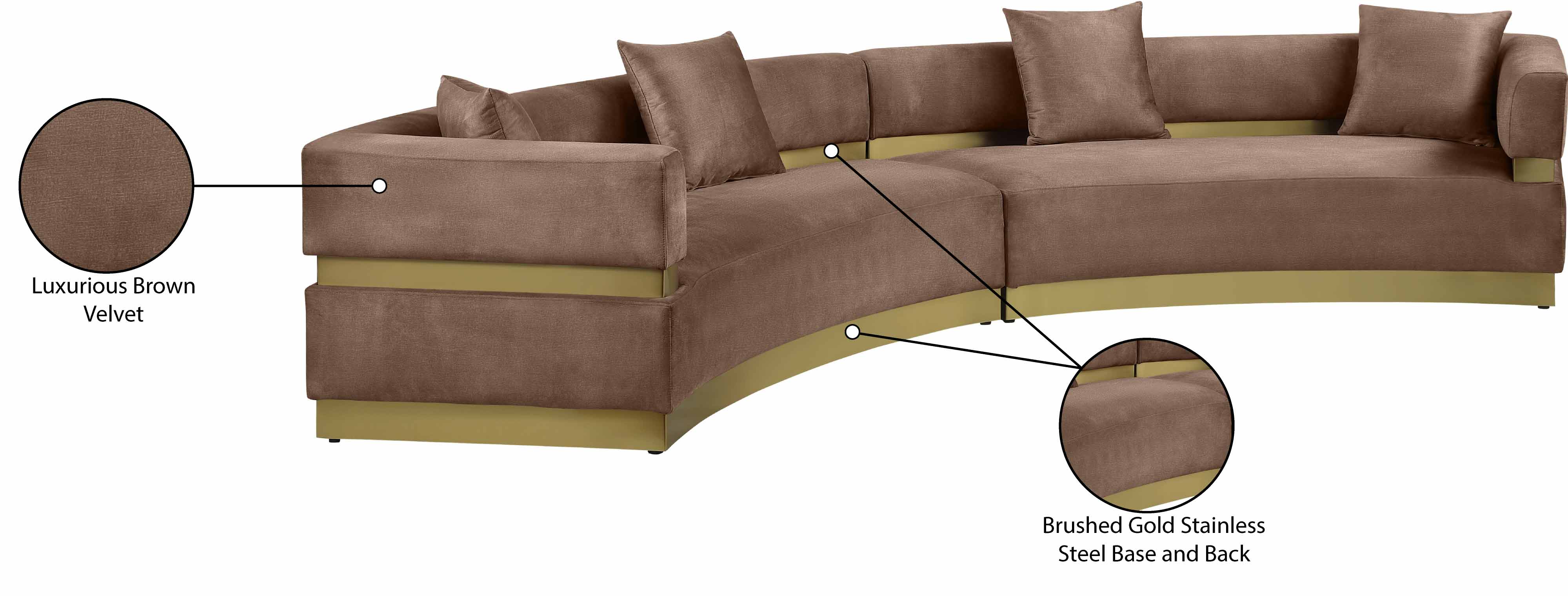 Belsa Velvet 2-Piece Sectional Sofa Set - Modern L-Shaped Couch with Soft Velvet Upholstery for Living Room, Lounge & Family Room Comfort