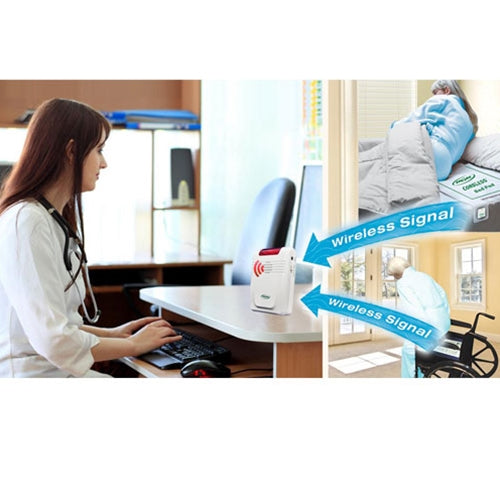 Wireless Bed and Chair Pad Alarm for Elderly Safety - Fall Detection and Alert System for Home Care & Hospitals - Perfect for Seniors, Patients, and Caregivers