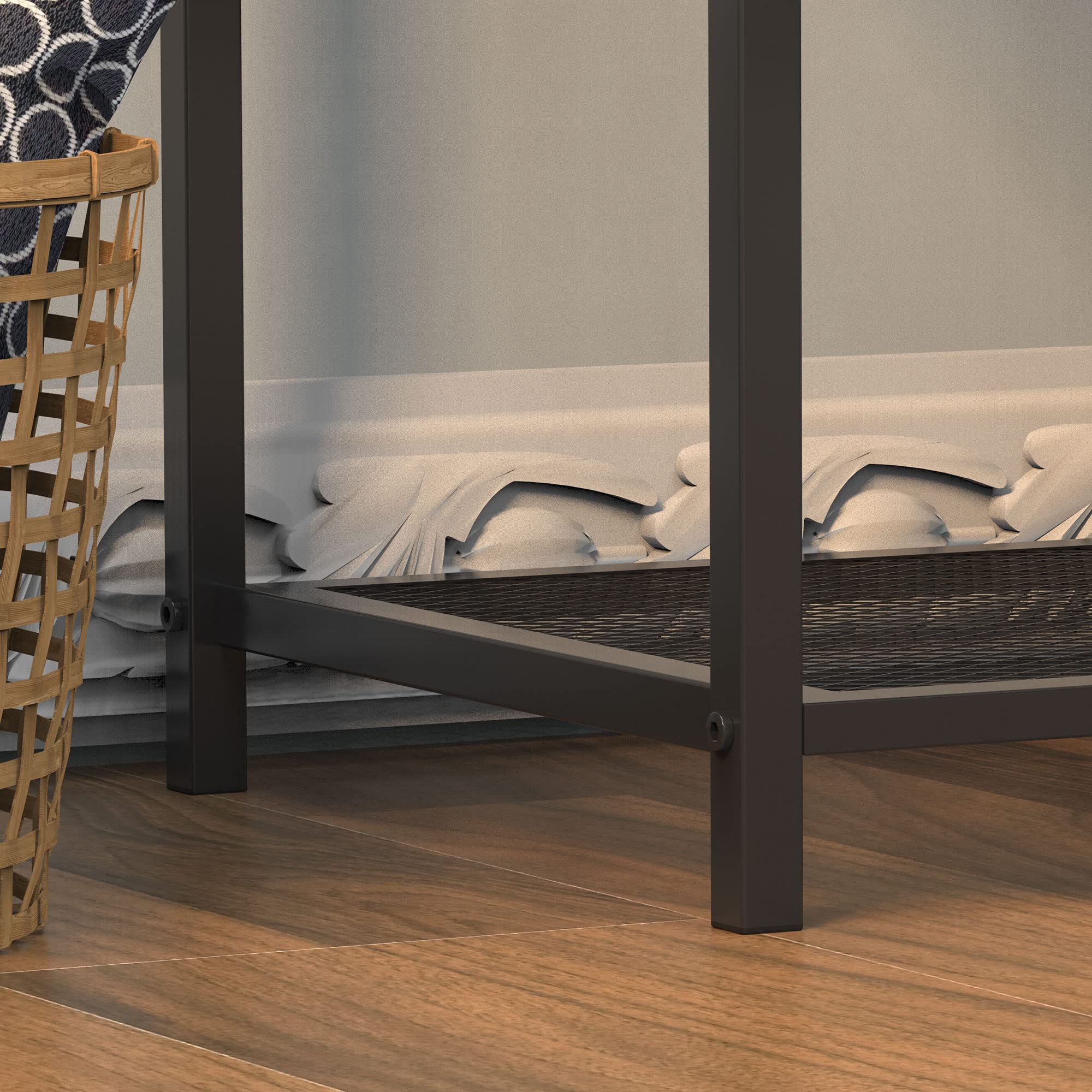 IANIYA Rustic Brown End Table with Grid Storage Drawer - Nightstand, Sofa Side Table for Living Room & Bedroom - Perfect for Small Spaces, Apartment Decor, and Coffee Table Organization