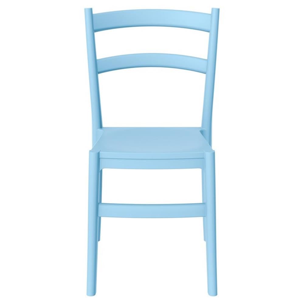 Tiffany Light Blue Patio Dining Chairs Set of 2 - Outdoor Garden Furniture for Poolside, Backyard, and Terrace Relaxation