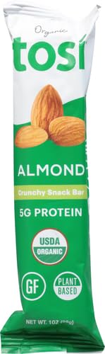 Organic SuperBites Vegan Snacks - Almond Flavor, 1 Oz Pack | Healthy Plant-Based Protein Snack for On-the-Go, Work, School & Travel | Gluten-Free, Non-GMO, Dairy-Free