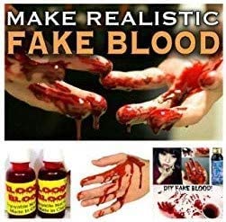 LUDALY Halloween Fake Blood 30ml - Pack of 24 for Costume Makeup