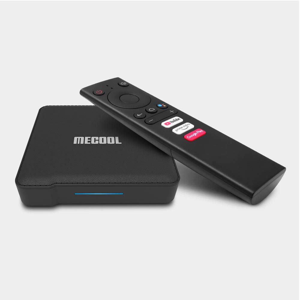 KM1 4GB RAM 64GB Storage Android 10.0 Smart TV Box - Google Certified, Amlogic S905X3 Processor, 4K Ultra HD Media Player with 2T2R WiFi, Supports Prime Video 4K - Includes Wireless Keyboard i8 for Home Entertainment & Streaming