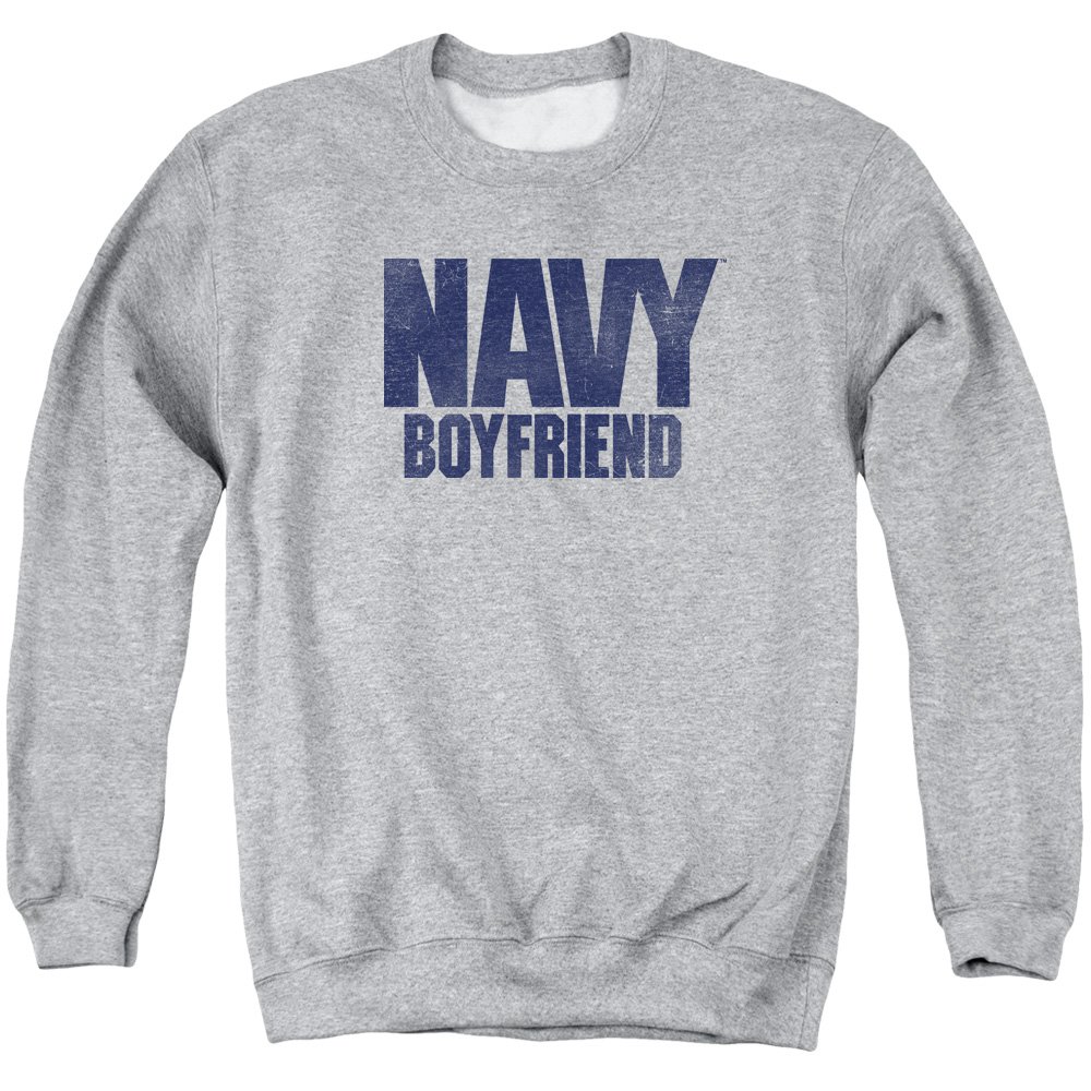 Unisex Navy Blue Boyfriend Crewneck Sweatshirt for Men & Women | Casual Comfort Wear for Everyday, Lounge & Street Style