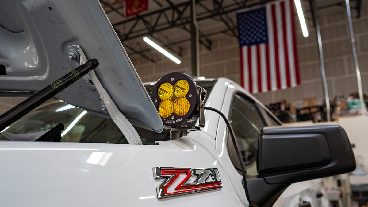 19-25 GMC 1500 SDHQ Built A-Pillar Light Mounts | Off-Road LED Light Brackets for GMC Sierra & Silverado | Perfect for Night Driving, Hunting & Off-Road Adventures