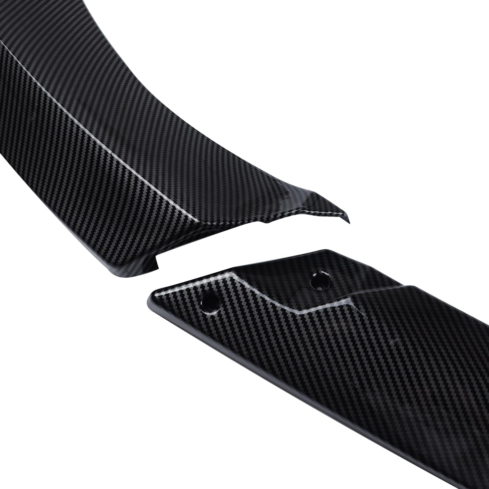 Glossy Carbon Fiber Front Bumper Lip Spoiler for 2014-2021 Jeep Grand Cherokee SRT & 2018-2021 Trackhawk - Splitter Wing Body Kit Air Dam Accessories - Perfect for Off-Roading & Car Shows