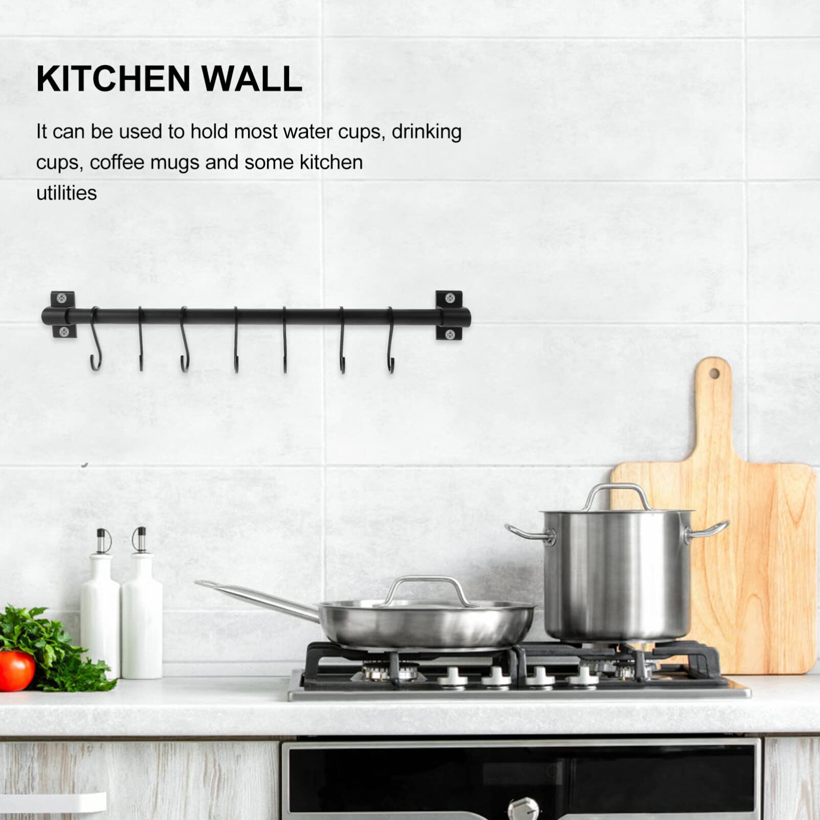 Alipis 10-Pack Aluminum Bathroom & Kitchen Storage Organizer Set - Multi Hook Hanger Rack for Towels, Utensils, Pans & Mugs - Space Saving Cabinet Organizer for Bathroom, Kitchen & Pantry (Perfect for Small Spaces & Home Organization)