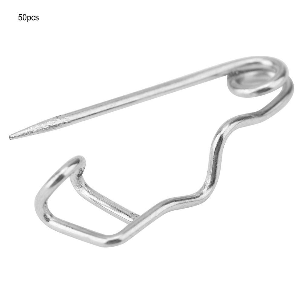 Hilitand 50pcs 22mm Metal Safety Pins - Brooch Locking Pin Clasp Fastener for Sewing, DIY Crafts & Jewelry Making - Durable Stainless Steel Safety Pins for Clothing, Quilting & Fabric Projects