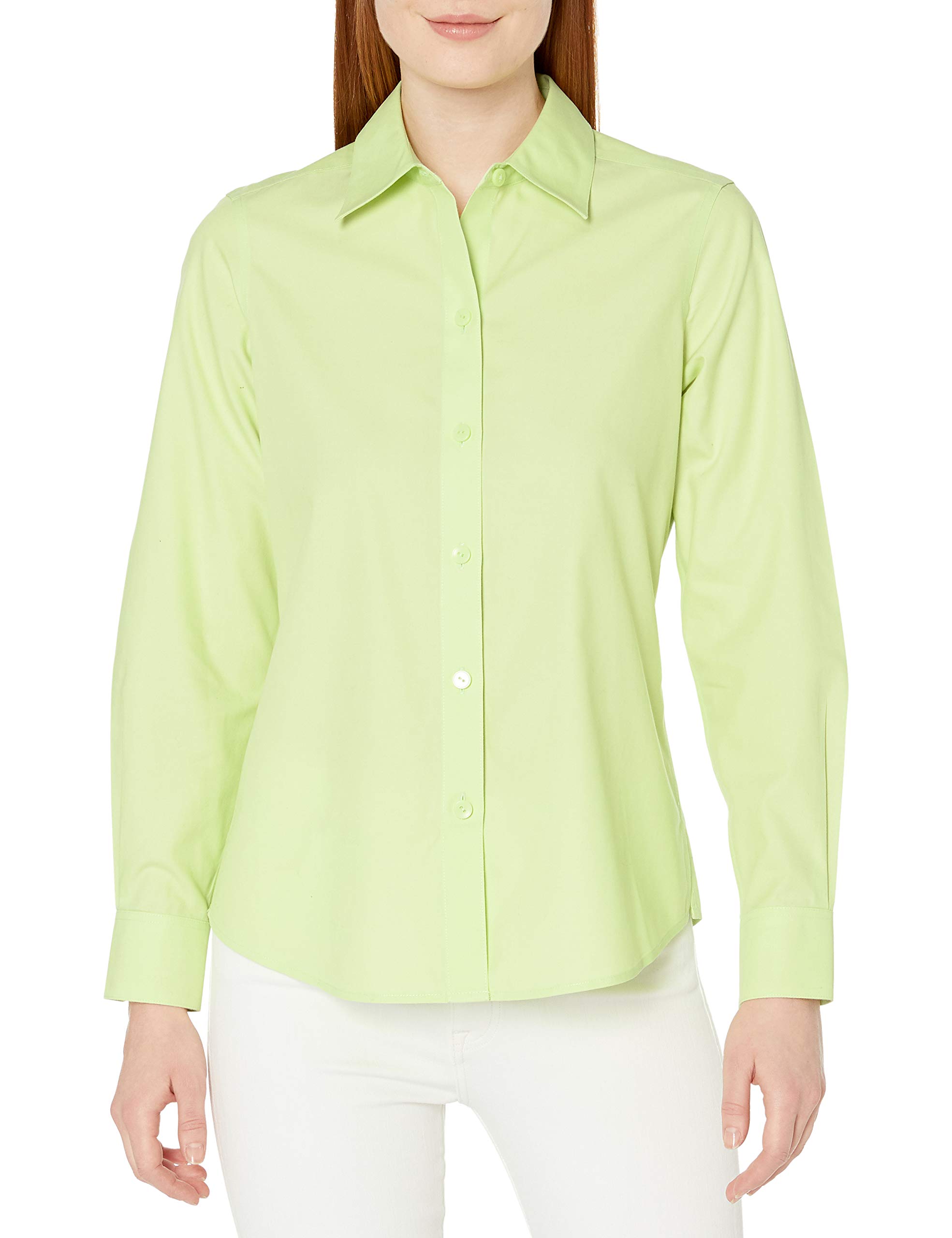 Foxcroft Women's Long Sleeve Diane Essential Non-Iron Shirt - Comfortable Office Wear & Business Casual Blouse for Professional Women