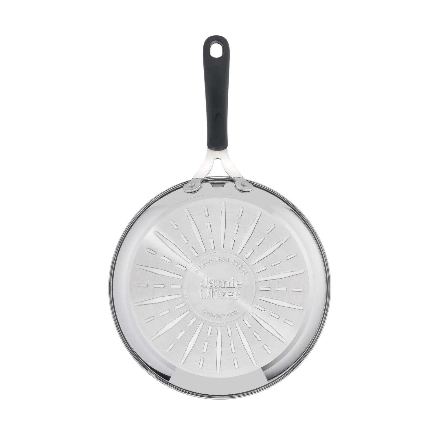 Jamie Oliver by Tefal Non-Stick Induction Frypan Set - 3-Piece Stainless Steel Cookware (20cm, 24cm, 28cm) for Sauteing, Frying & Cooking | Perfect for Home Kitchens & Professional Chefs