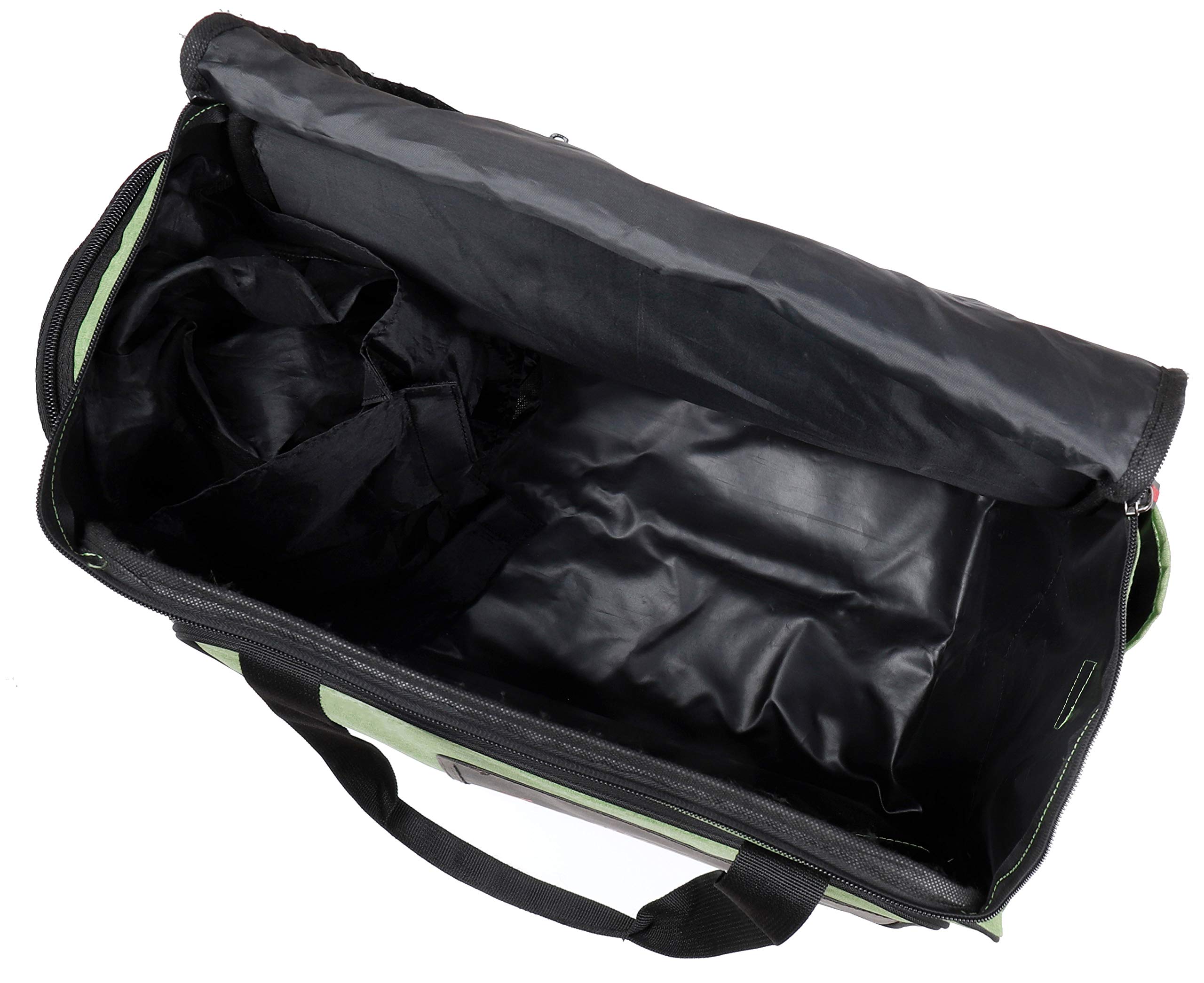 Premium Ski Bag & Boot Bag Combo Set for 1 Pair Skis, Poles, Boots & Helmet - Durable Travel Storage Solution for Ski Trips - Green & Black Design for Winter Sports Enthusiasts