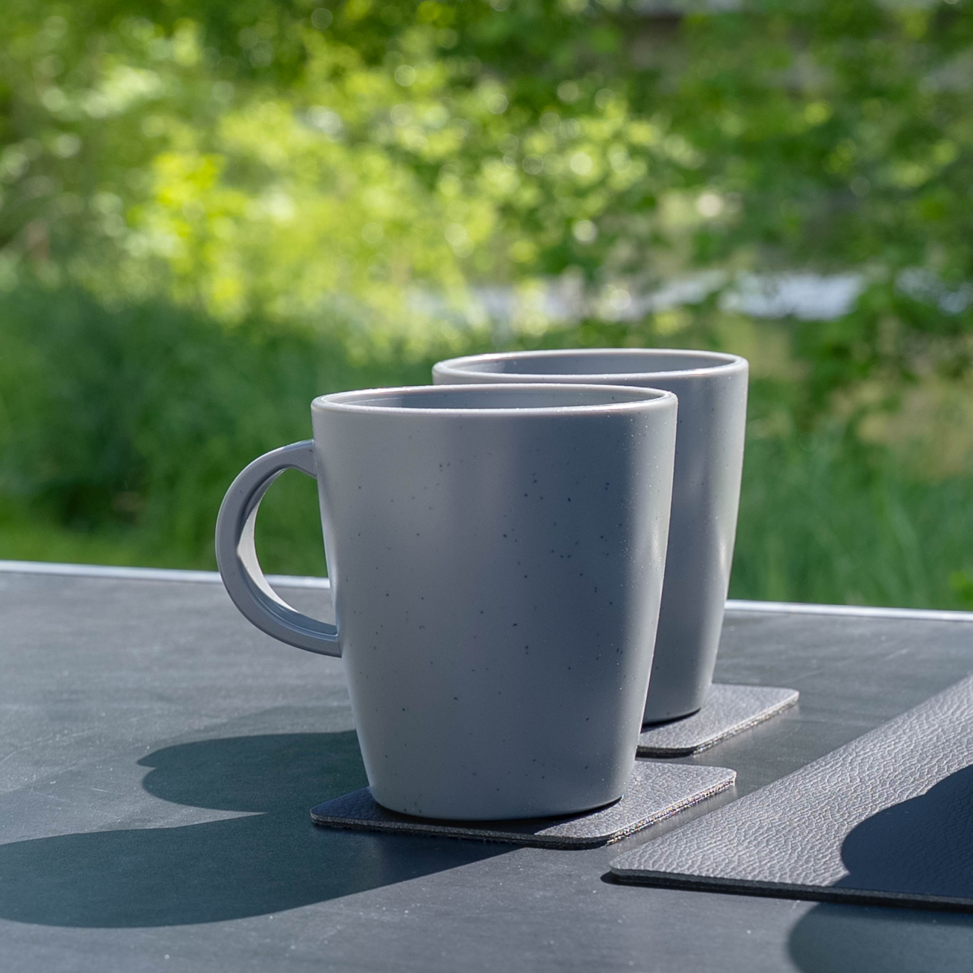 DOLOMIT GREY Magnetic Plastic Cups - Strong Hold, Durable & Stylish for Office, Home, or Outdoor Use