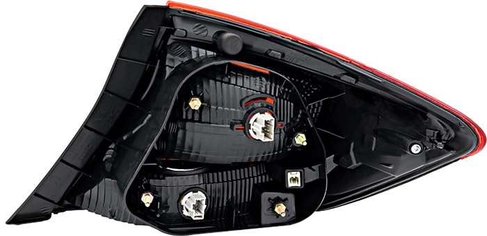 Honda Civic Sedan Tail Lights Lamps Set for 2013 2014 2015 Models - Driver & Passenger Side Replacement - Perfect for Night Driving and Enhanced Safety