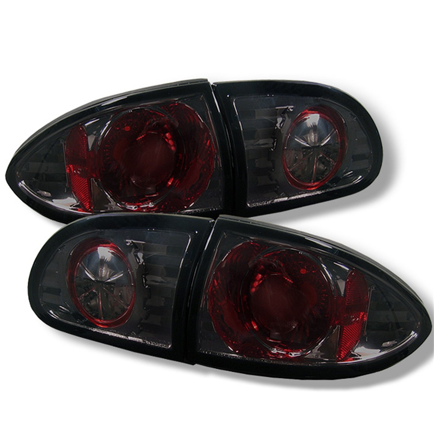 Spyder 5001276 Smoke Euro Style Tail Lights for 1995-2002 Chevy Cavalier - Compatible with 3057 Bulbs (Not Included) - Upgrade Your Car's Rear Lighting for Night Driving & Enhanced Style